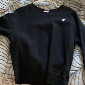 Black champion crewneck